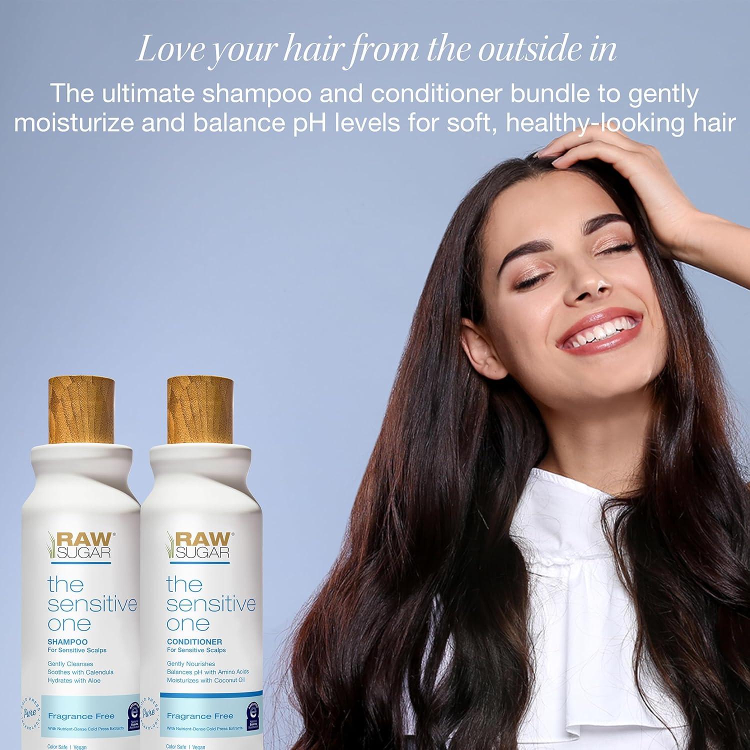 Conjunto Champú y Acondicionador Raw Sugar 532 ml - Cabello Sensible