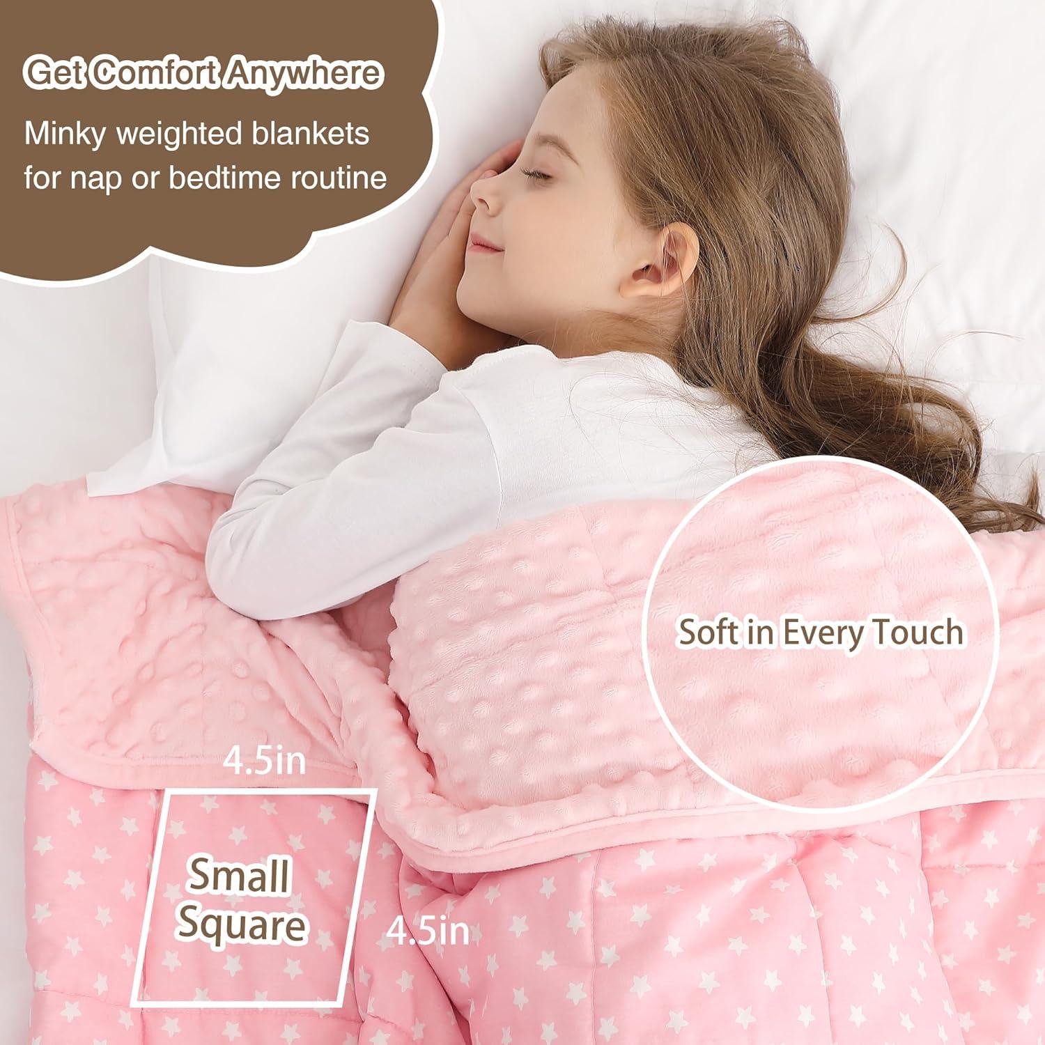 Manta con Peso Alomidds 91x122cm 1.36kg Estrella Rosa