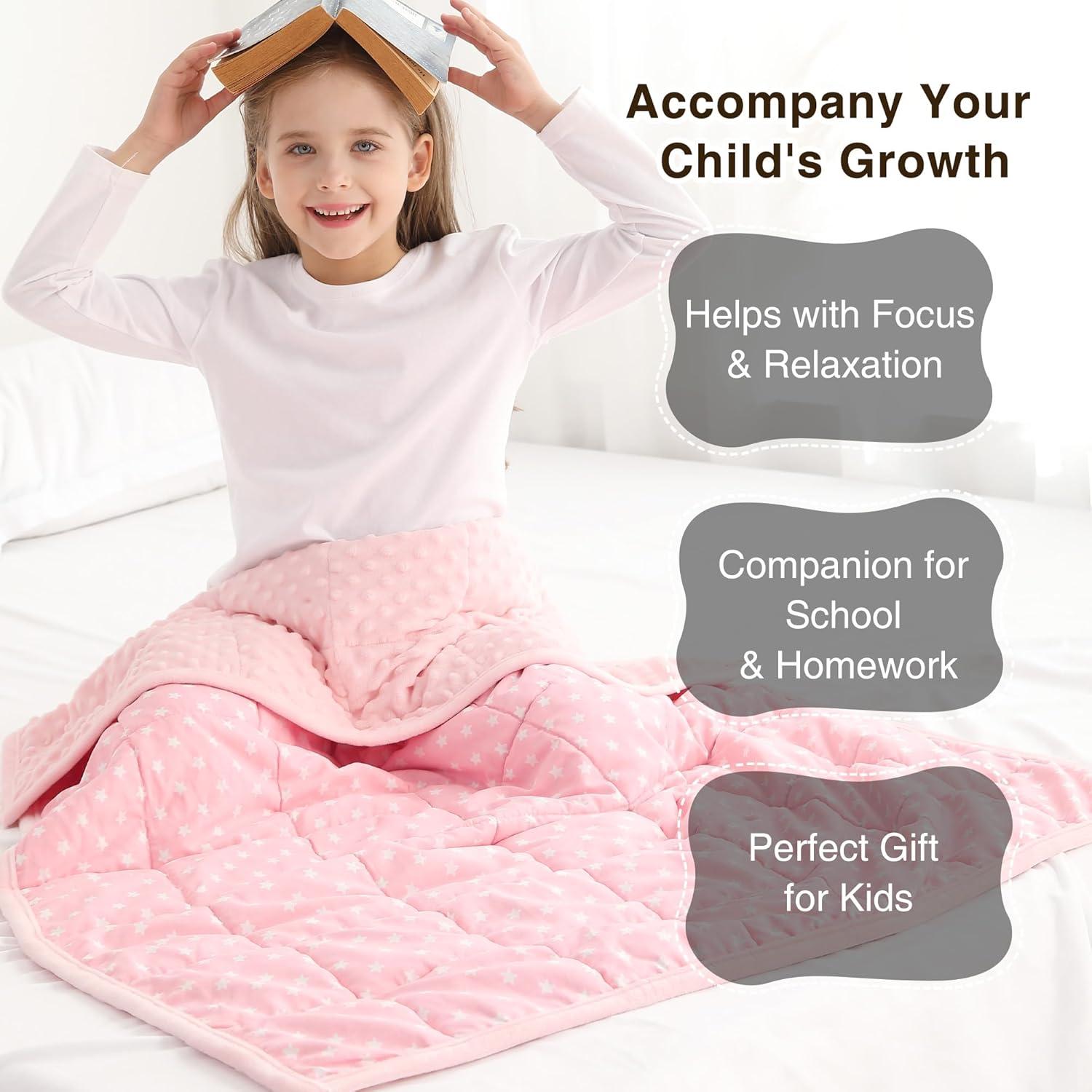 Manta con Peso Alomidds 91x122cm 1.36kg Estrella Rosa