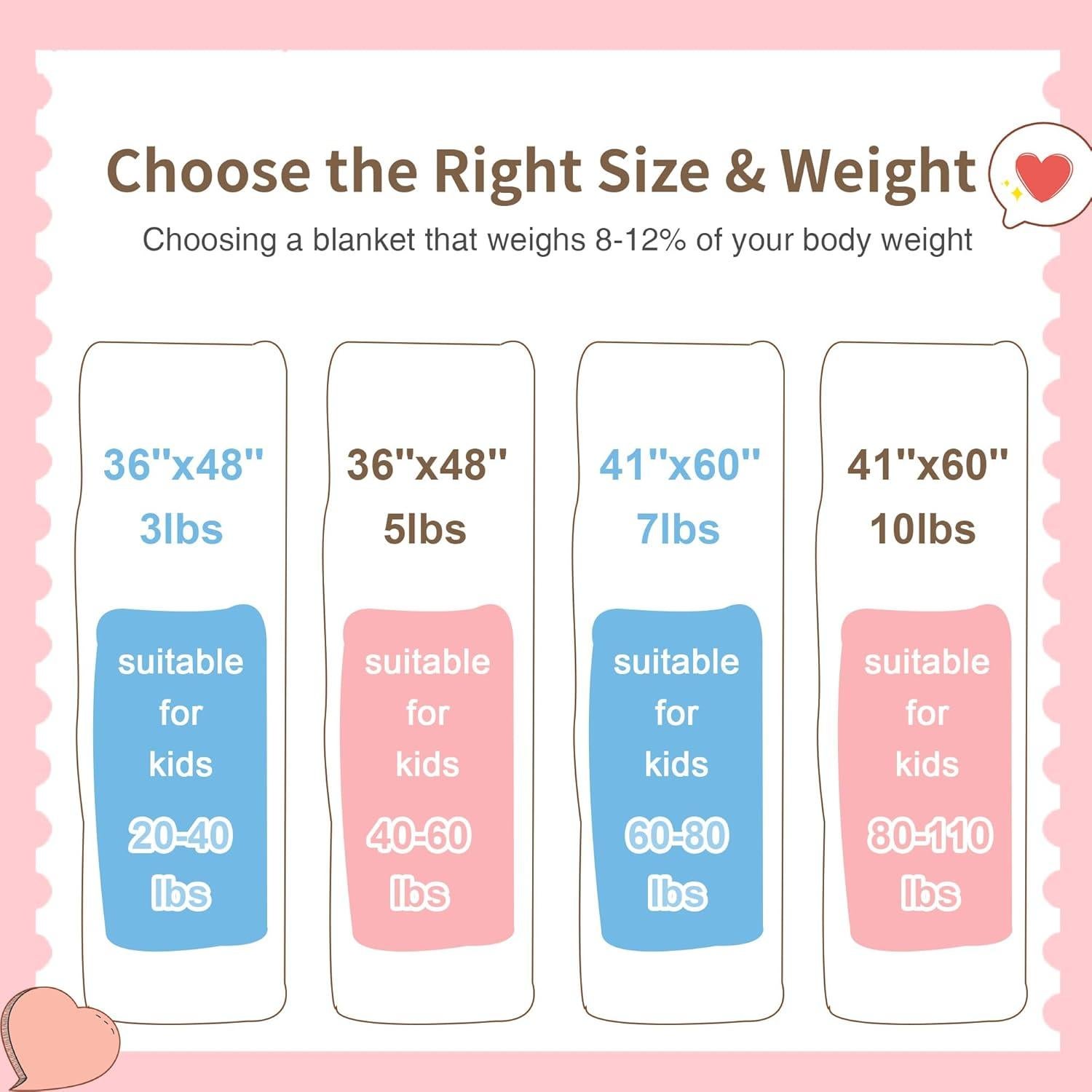 Manta con Peso Alomidds 91x122cm 1.36kg Estrella Rosa