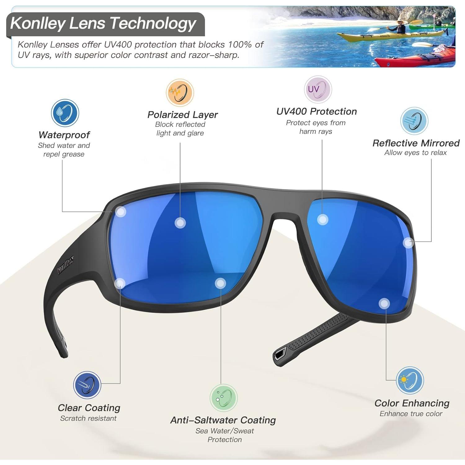 Gafas de sol deportivas Konlley 102 polarizadas UV400