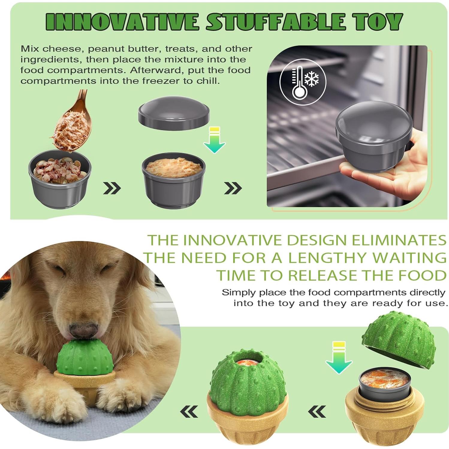 Juguete Interactivo para Perros DSUMD - Dispensador de Golosinas Verde