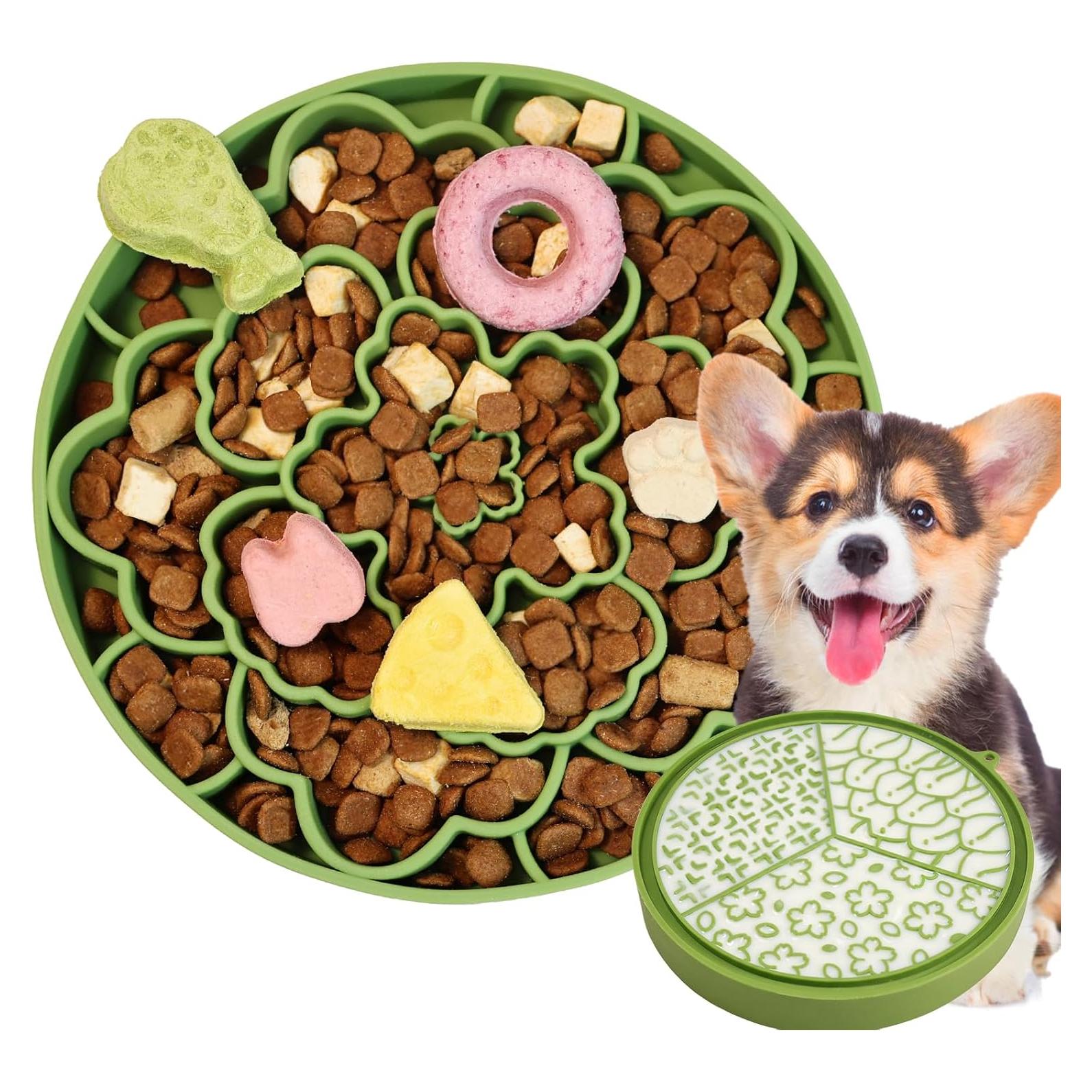 Cuenco de Alimentación Lenta para Perros Nasebila Verde 21.1cm