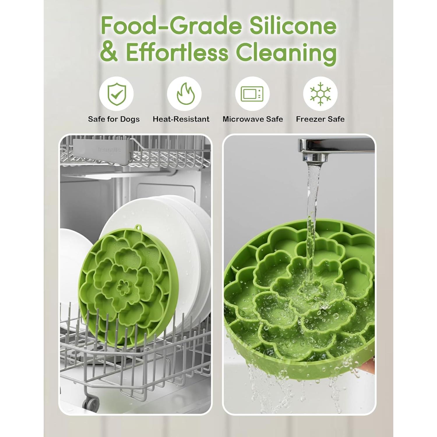 Cuenco de Alimentación Lenta para Perros Nasebila Verde 21.1cm