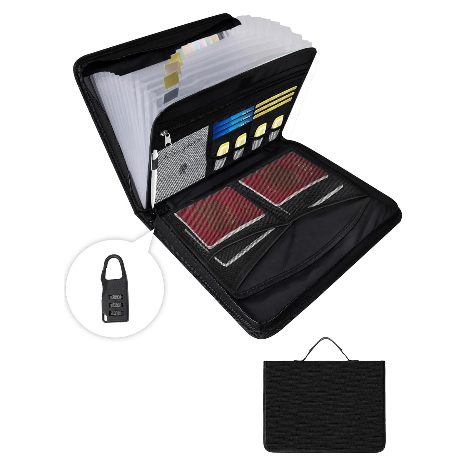 Carpeta organizadora a prueba de fuego KLanven 13 bolsillos