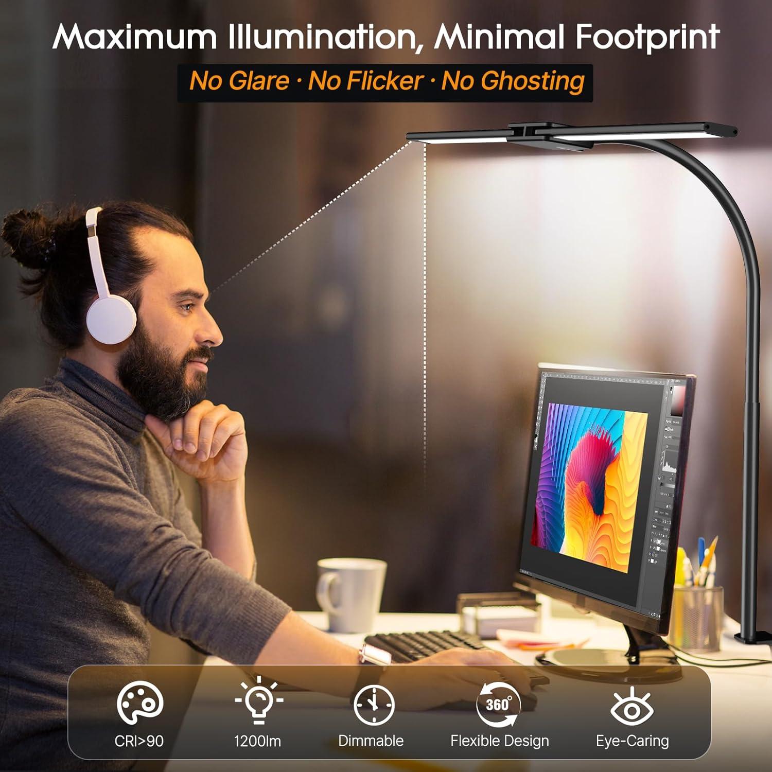 Lámpara de Escritorio LED Syrinx LDL022 - 50 Modos de Luz