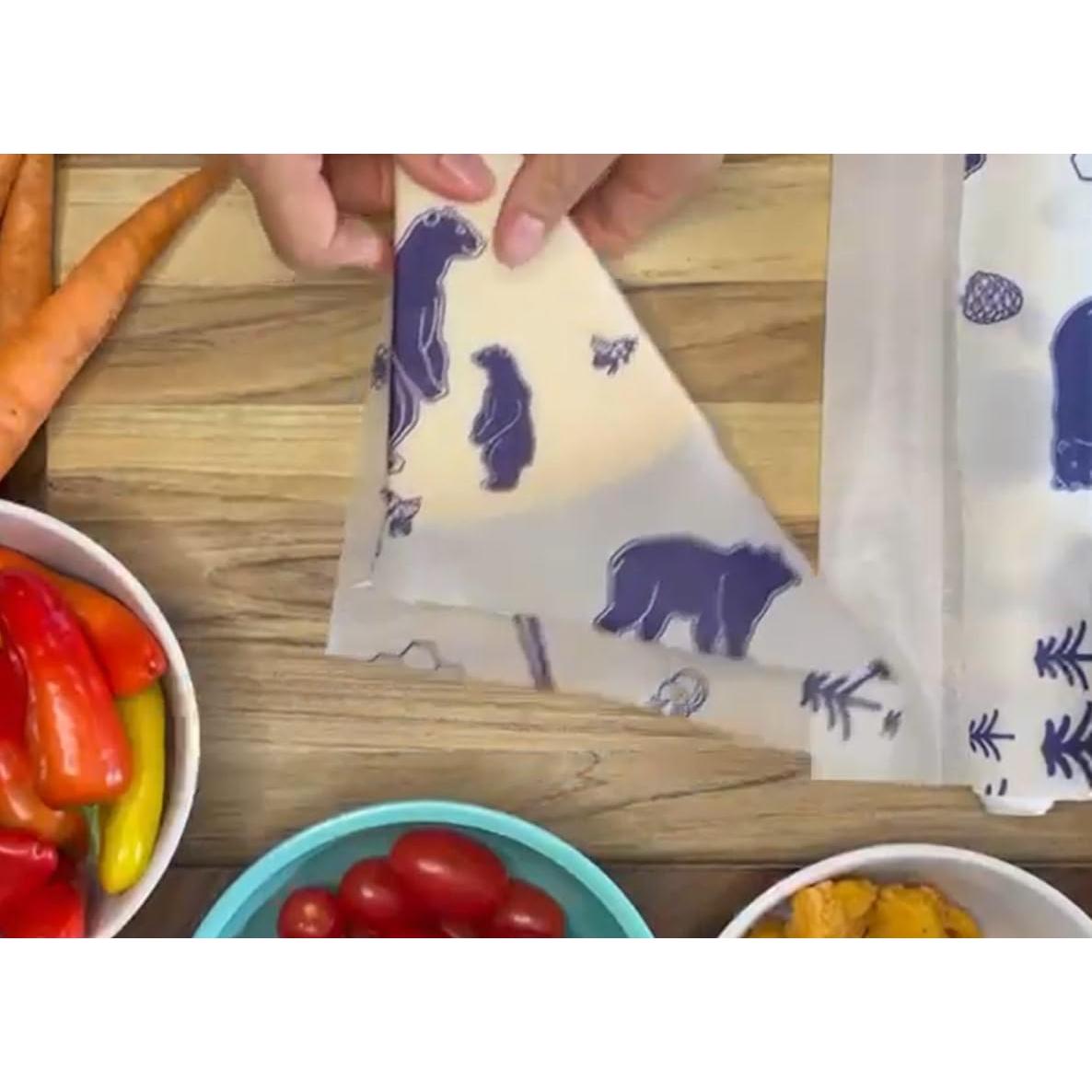 Envolturas de Cera de Abeja EMPRESA PURA Y SOSTENIBLE - 3 Piezas