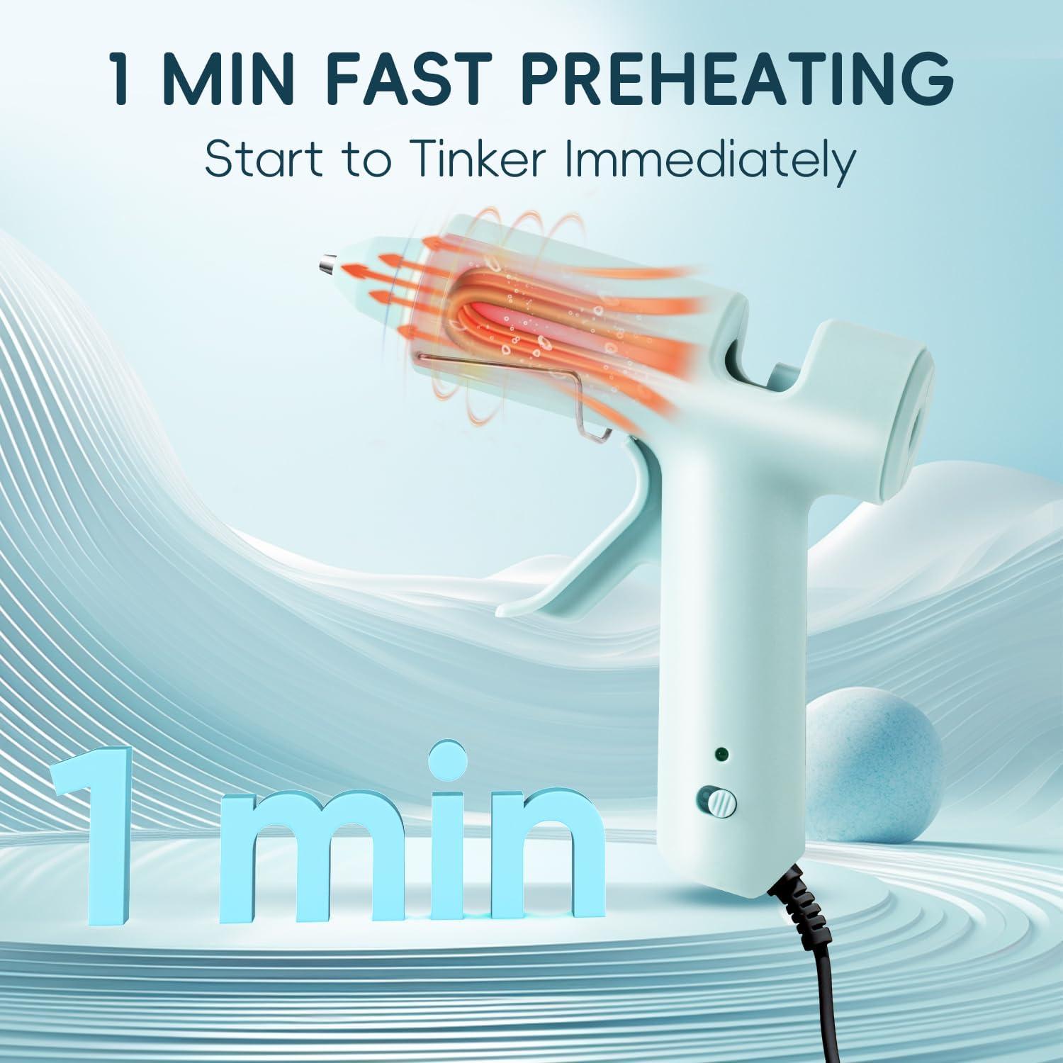 Pistola de Pegamento Caliente Deli 20W con 30 Barras