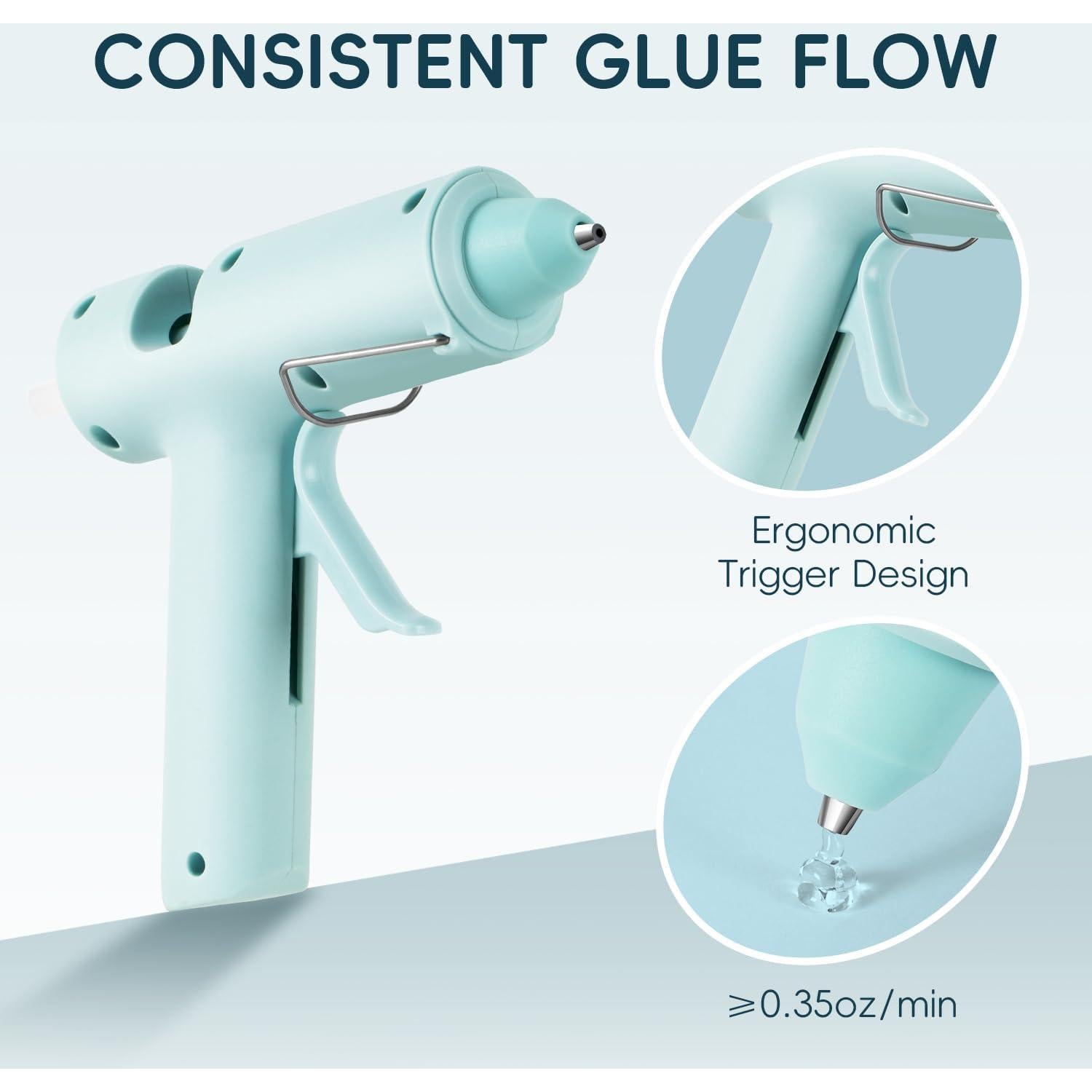 Pistola de Pegamento Caliente Deli 20W con 30 Barras