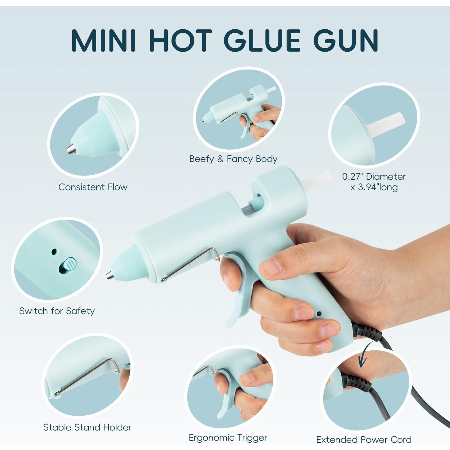 Pistola de Pegamento Caliente Deli 20W con 30 Barras