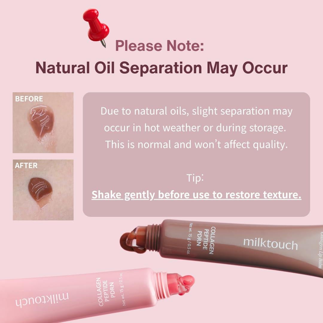 Bálsamo Labial Colágeno Vegan Milktouch 15g - Hidratante Antienvejecimiento