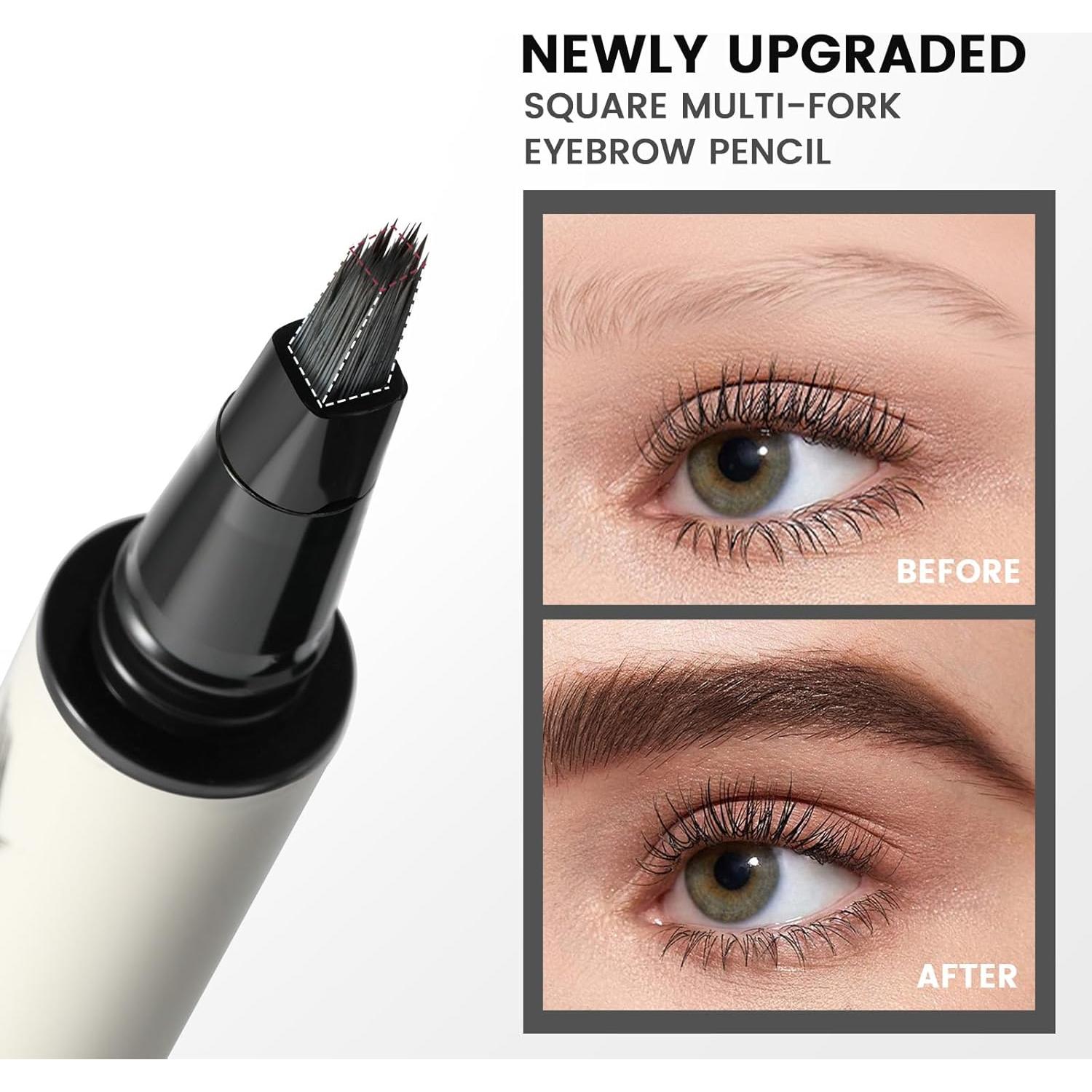 Lápiz de Cejas Microblading Pudaier 01-Negro Natural Impermeable