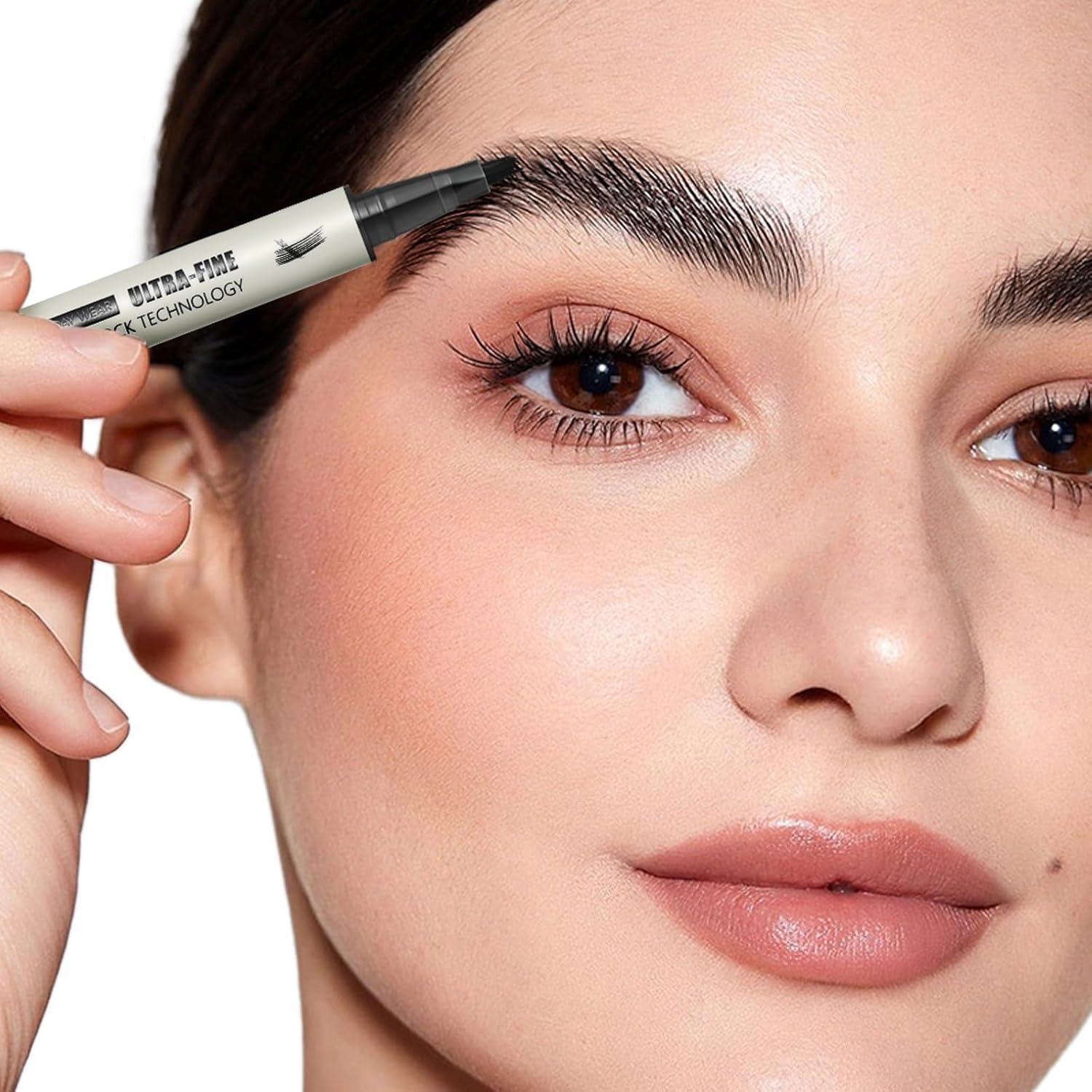 Lápiz de Cejas Microblading Pudaier 01-Negro Natural Impermeable