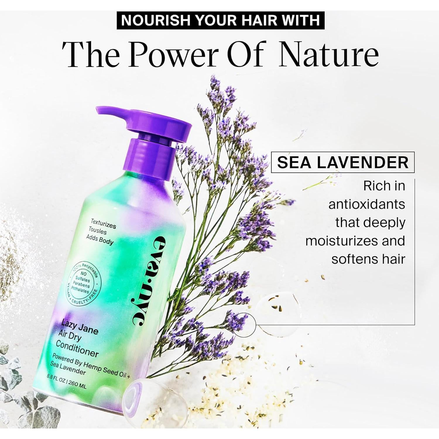 Acondicionador vegano EVA·NYC Lazy Jane 260 ml anti-frizz