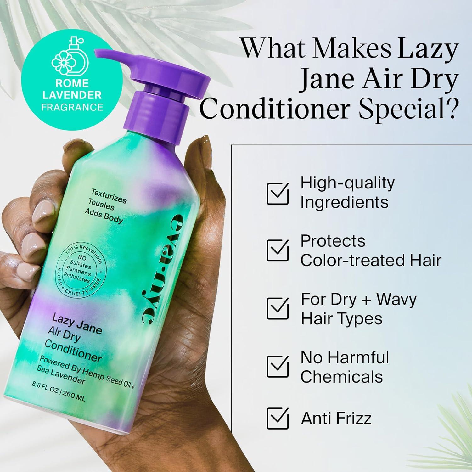 Acondicionador vegano EVA·NYC Lazy Jane 260 ml anti-frizz