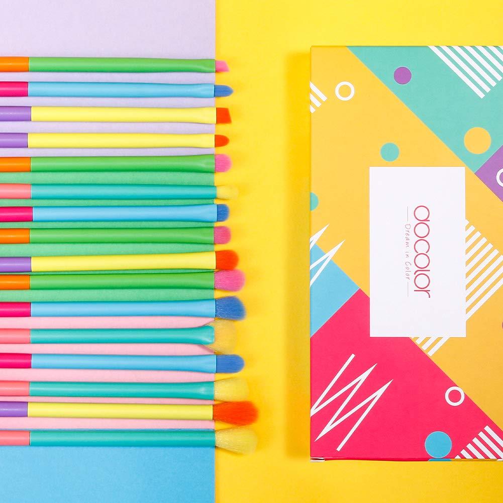 Juego de Brochas de Maquillaje para Ojos Docolor 16pcs Cerdas Suaves