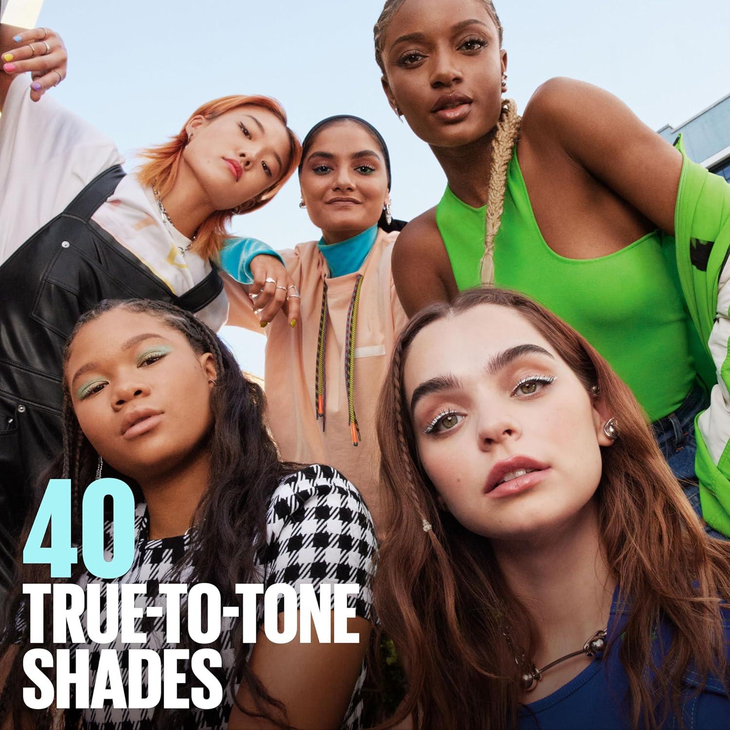 Base Líquida Maybelline Fit Me Mate + Sin Poros Marfil Claro y 2 Esponjas Real Techniques