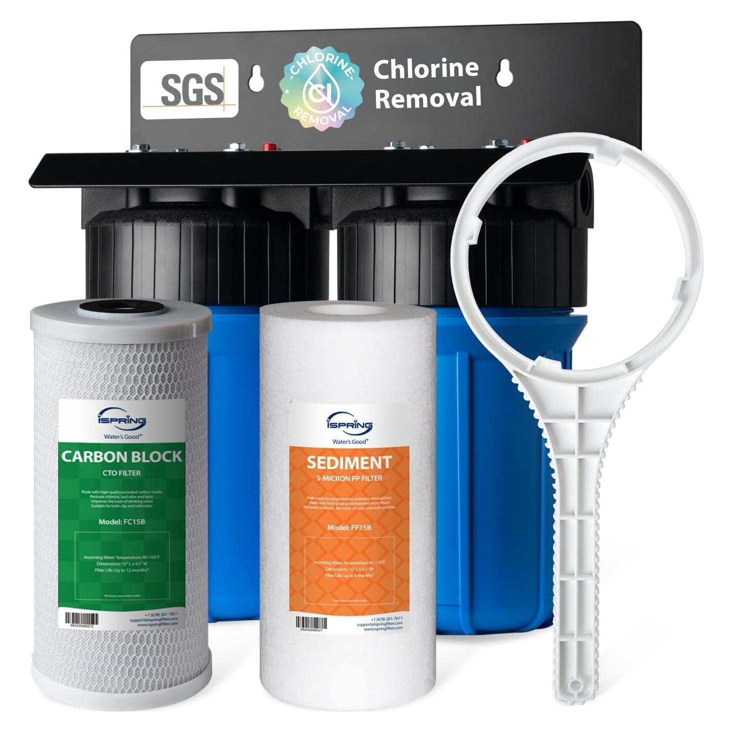 Sistema de Filtración de Agua iSpring WGB21B 2 Etapas 10"