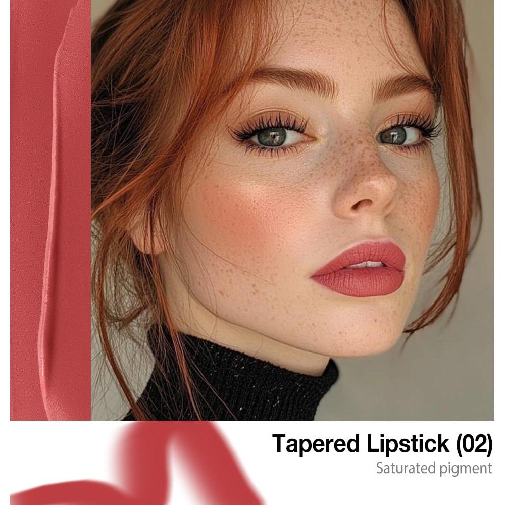 Lápiz Labial Mate CAKAILA Rojo Oscuro 2 en 1 Delineador