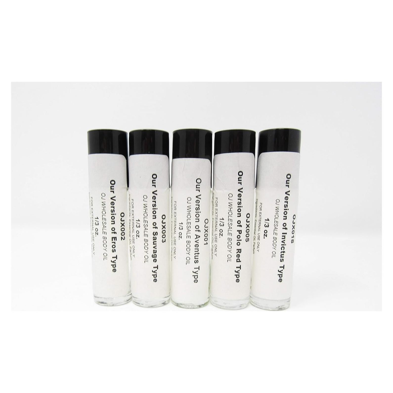 Aceite Corporal de Fragancia Premium NC - Muestra Hombres 5x9.4ml