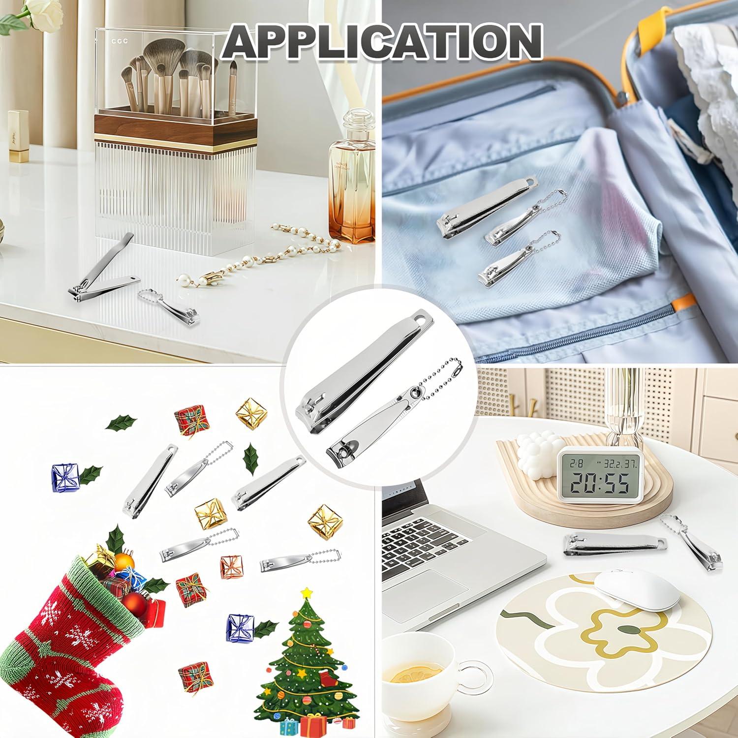 Juego de Cortauñas Keeshibao 12 Piezas Acero Inoxidable