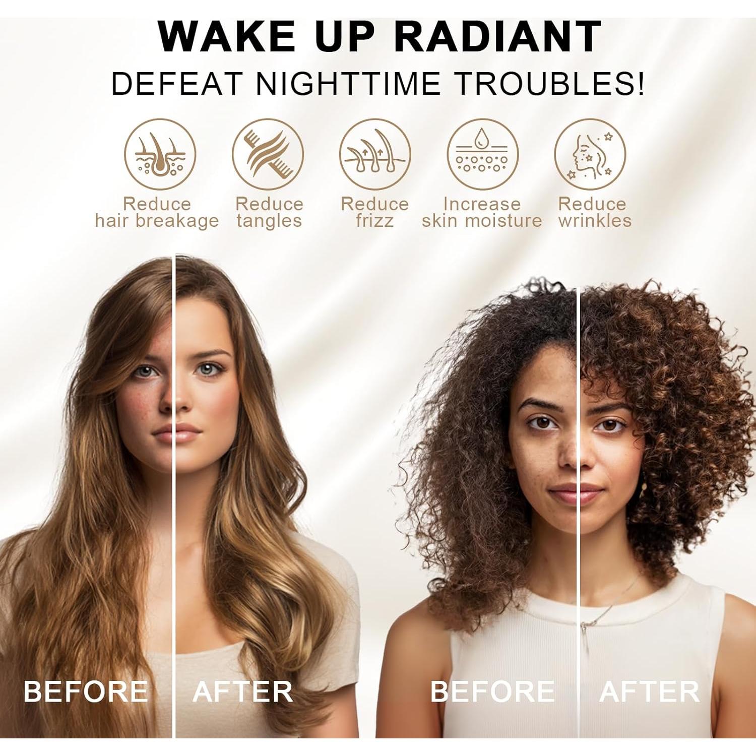 Funda de Almohada de Seda de Morera THXSILK Estándar Azul - Juego de 2