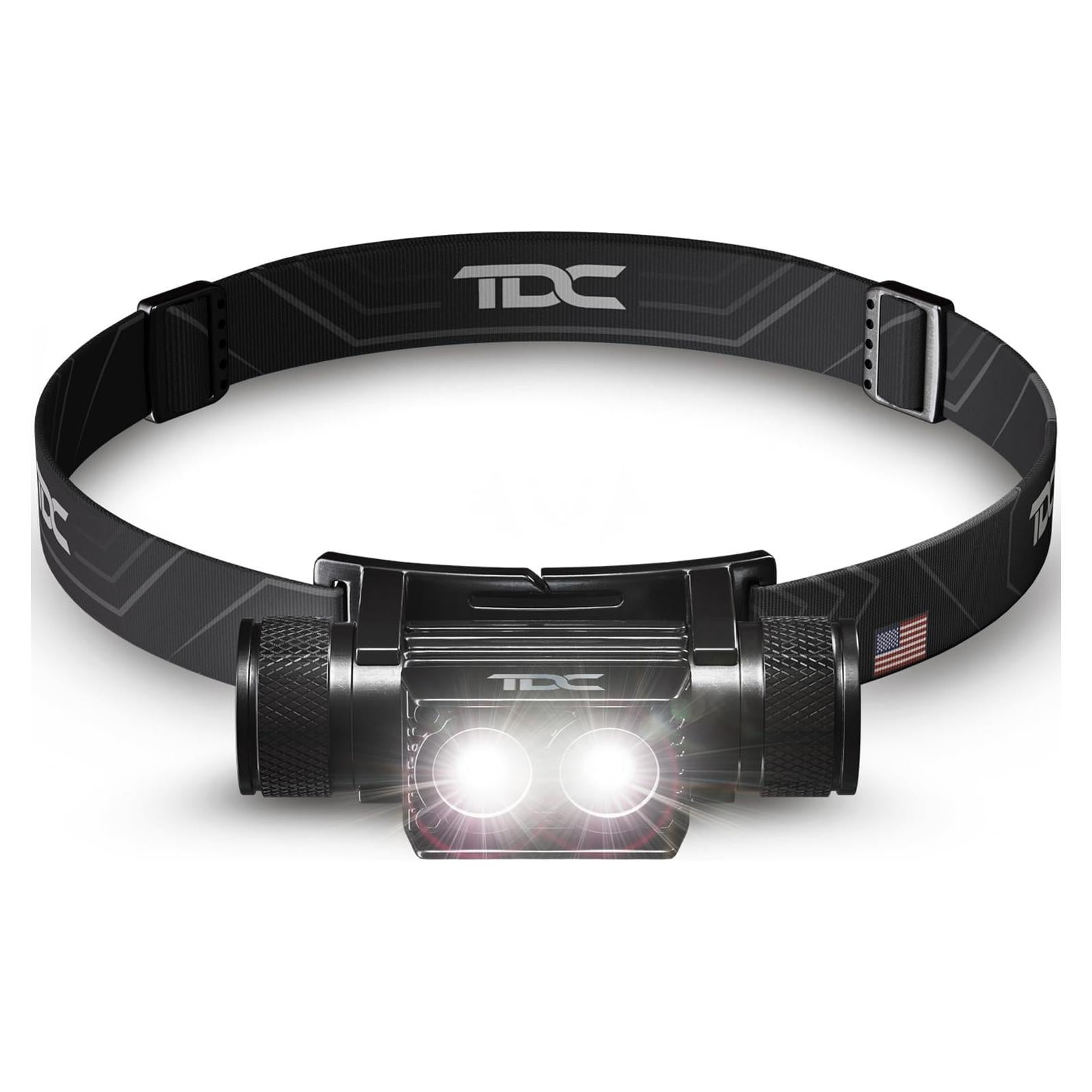Linterna Frontal TDC VX2 1000 Lúmenes Recargable USB-C