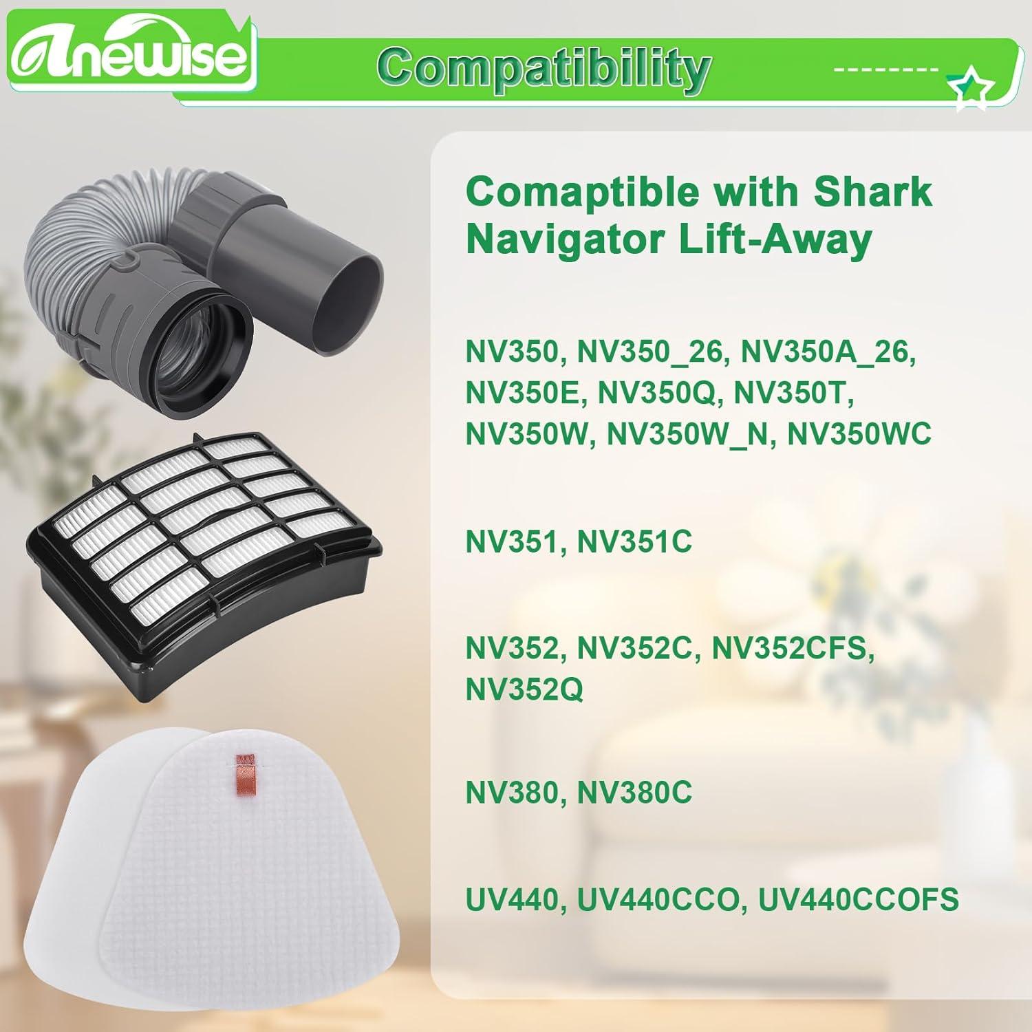 Repuesto Filtro y Manguera Anewise para Aspiradora Shark NV352