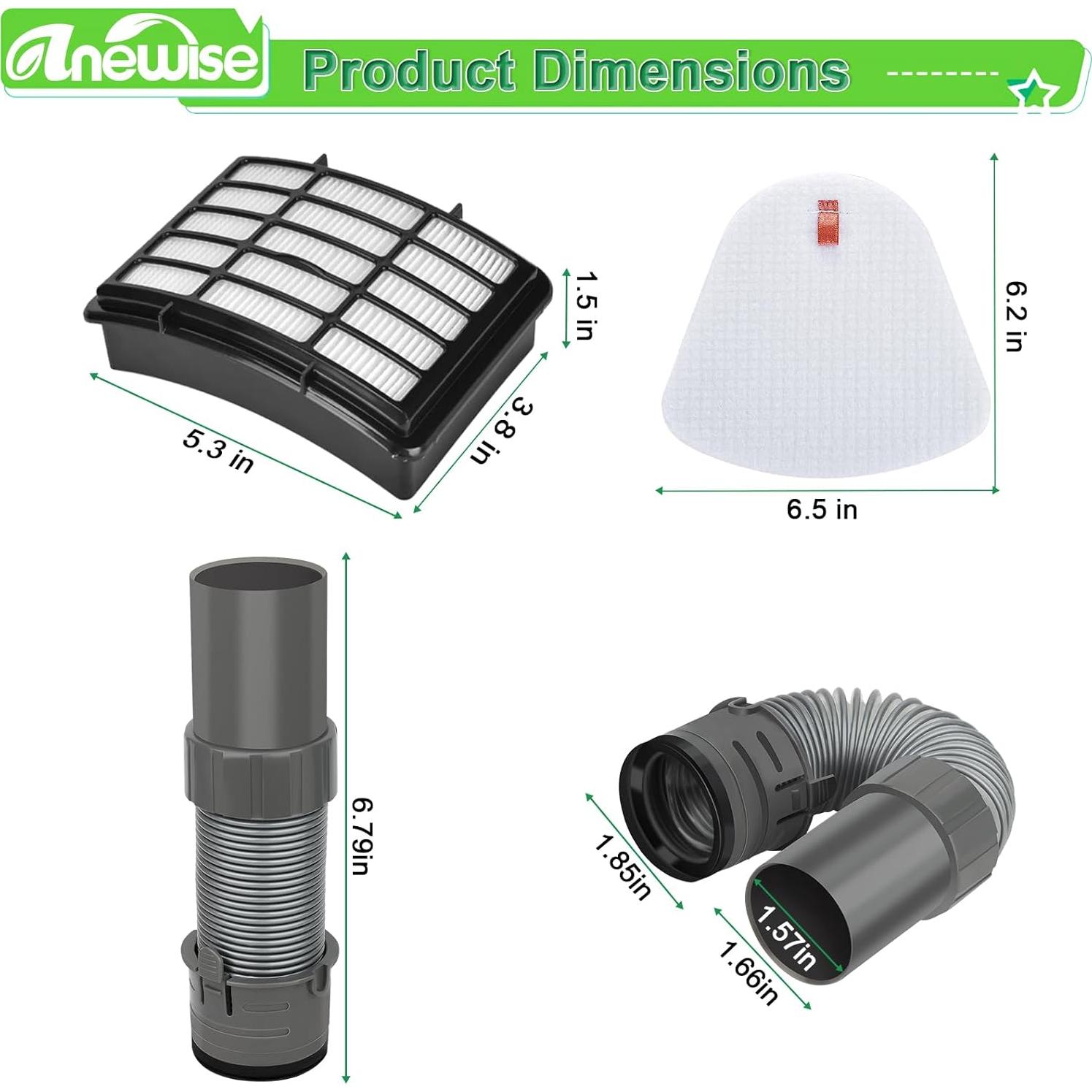 Repuesto Filtro y Manguera Anewise para Aspiradora Shark NV352