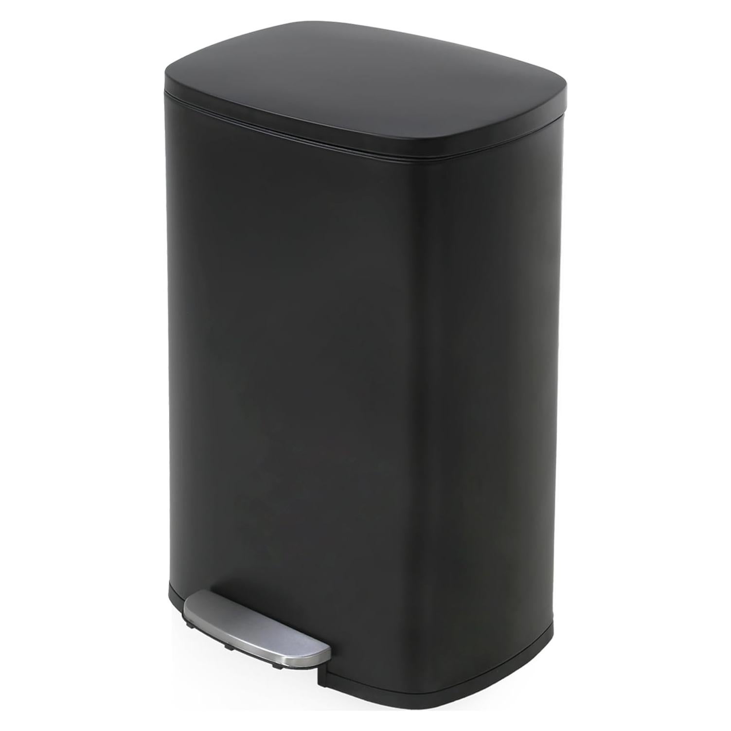 Cubo de Basura de Acero Inoxidable PayLessHere 49L con Tapa