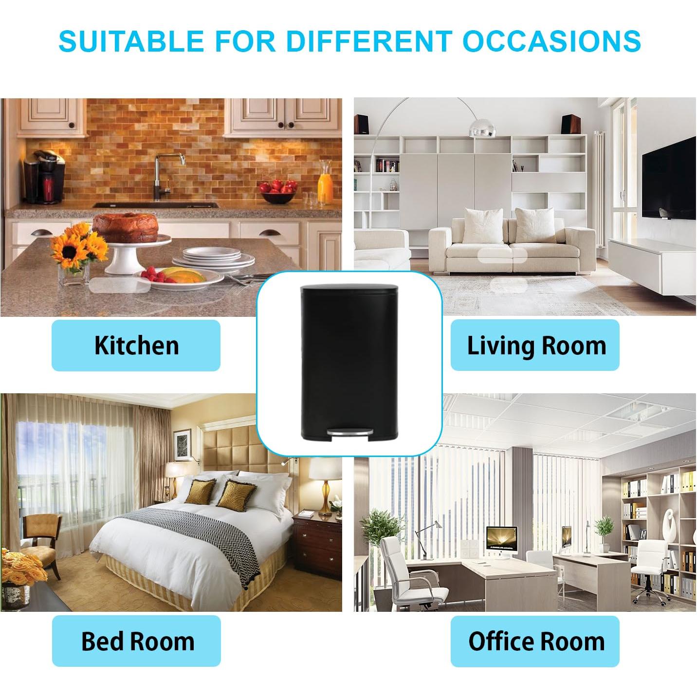 Cubo de Basura de Acero Inoxidable PayLessHere 49L con Tapa