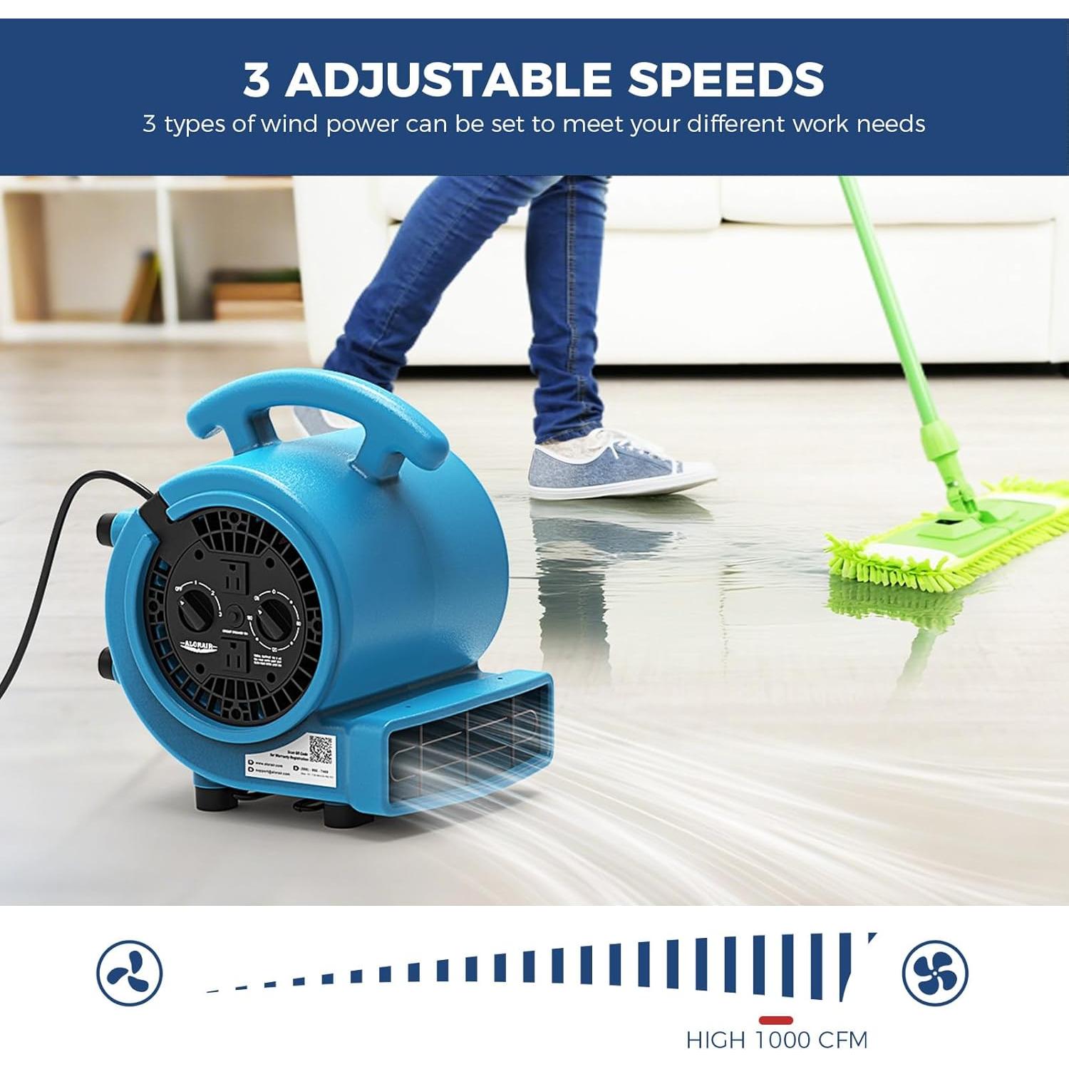 Ventilador Soplador ALORAIR GE1000AT 1000 CFM 3 Velocidades