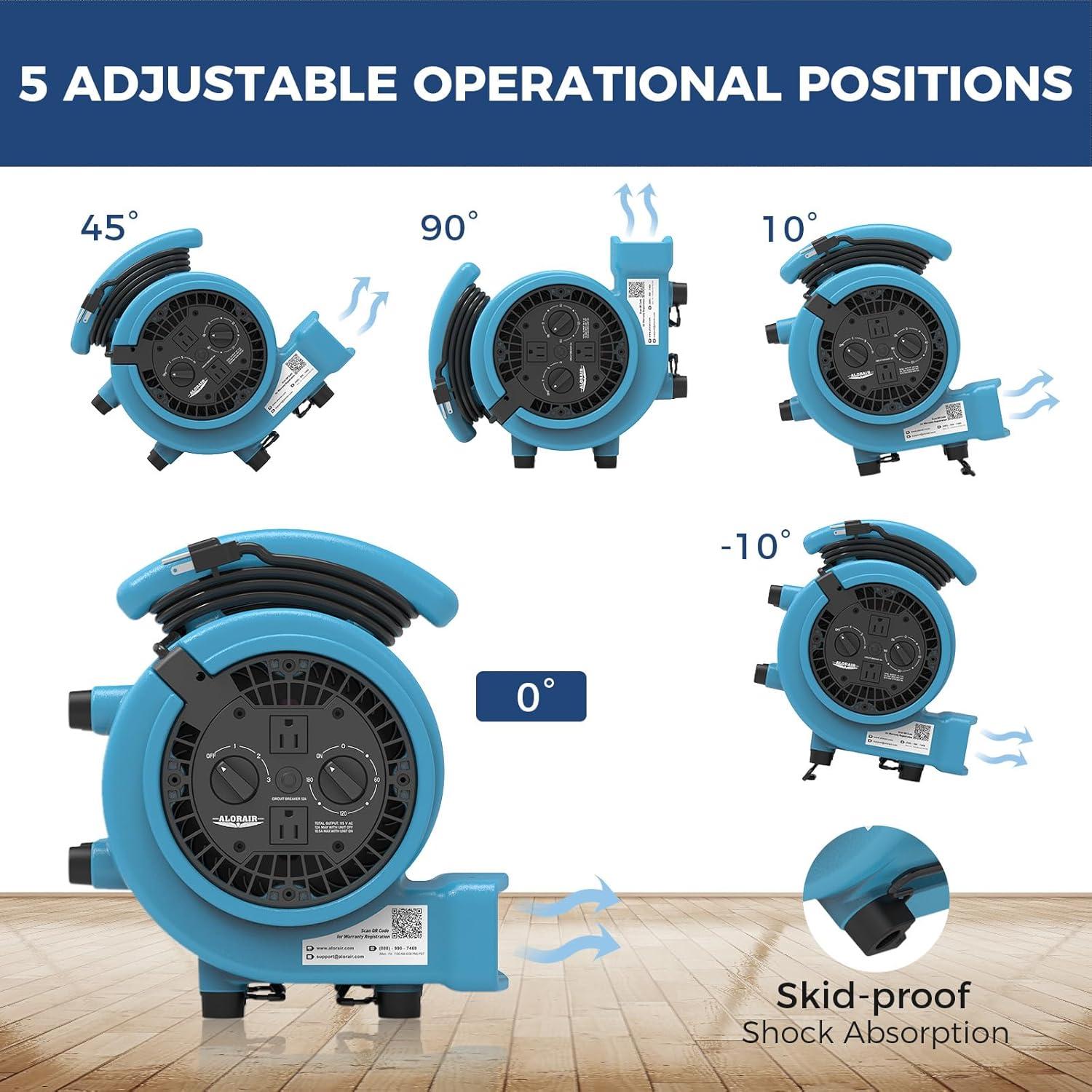 Ventilador Soplador ALORAIR GE1000AT 1000 CFM 3 Velocidades