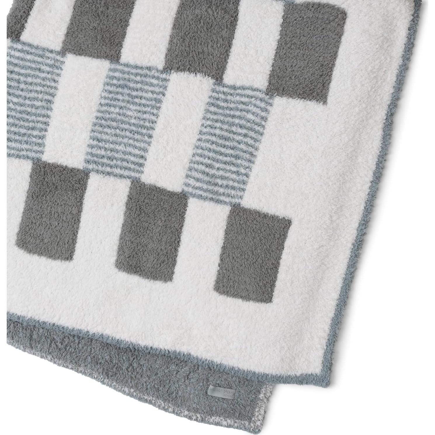 Manta CozyChic Barefoot Dreams Jacquard Eucalipto 137x183cm