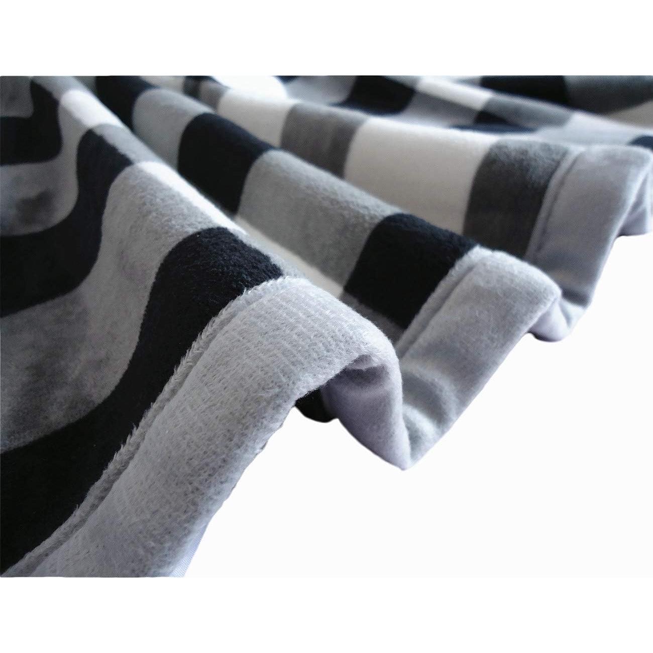 Manta de lanzamiento UKELER 127x152cm Cuadro Negro/Blanco