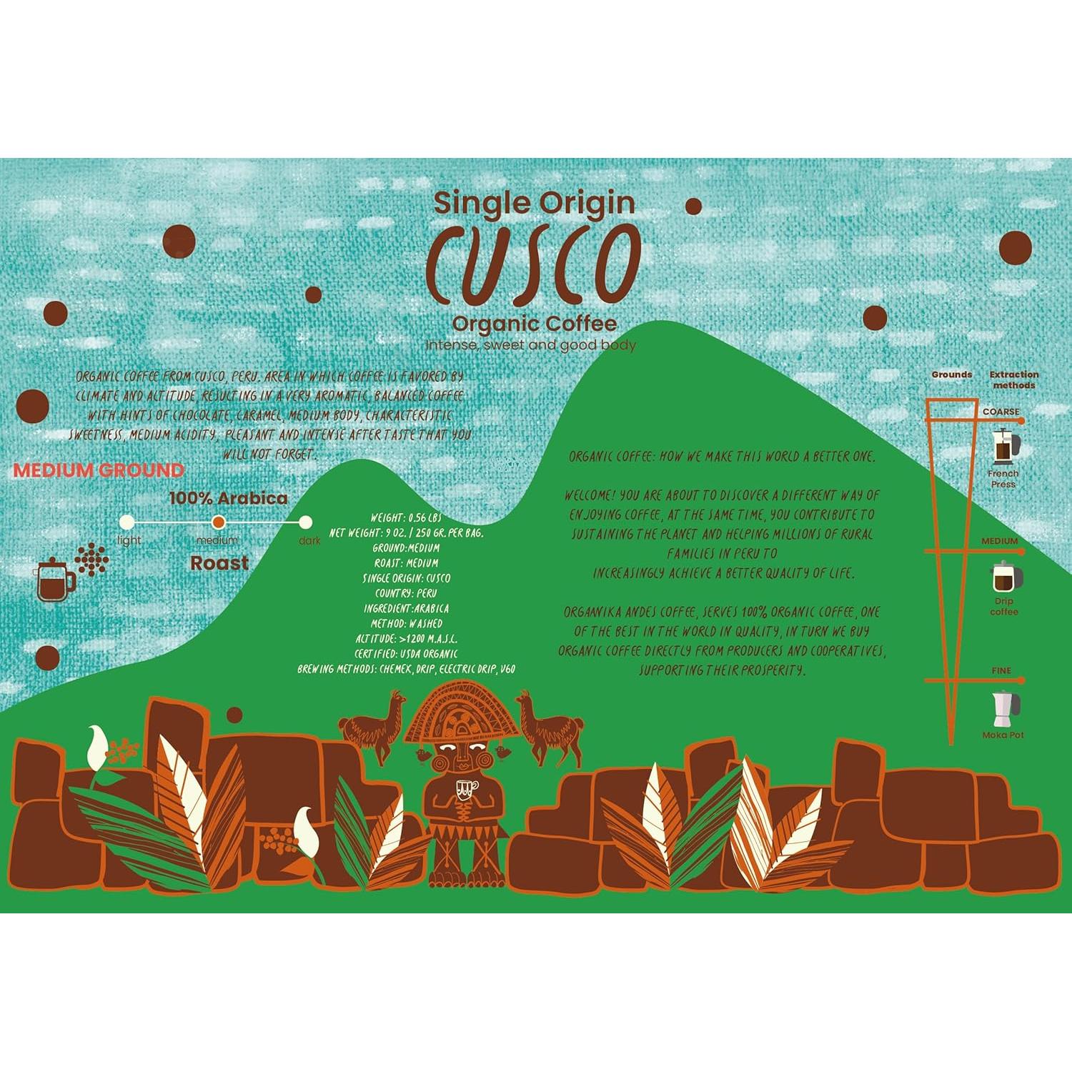 Café Orgánico Especialidad Nazca Brands 340g - Cusco Perú