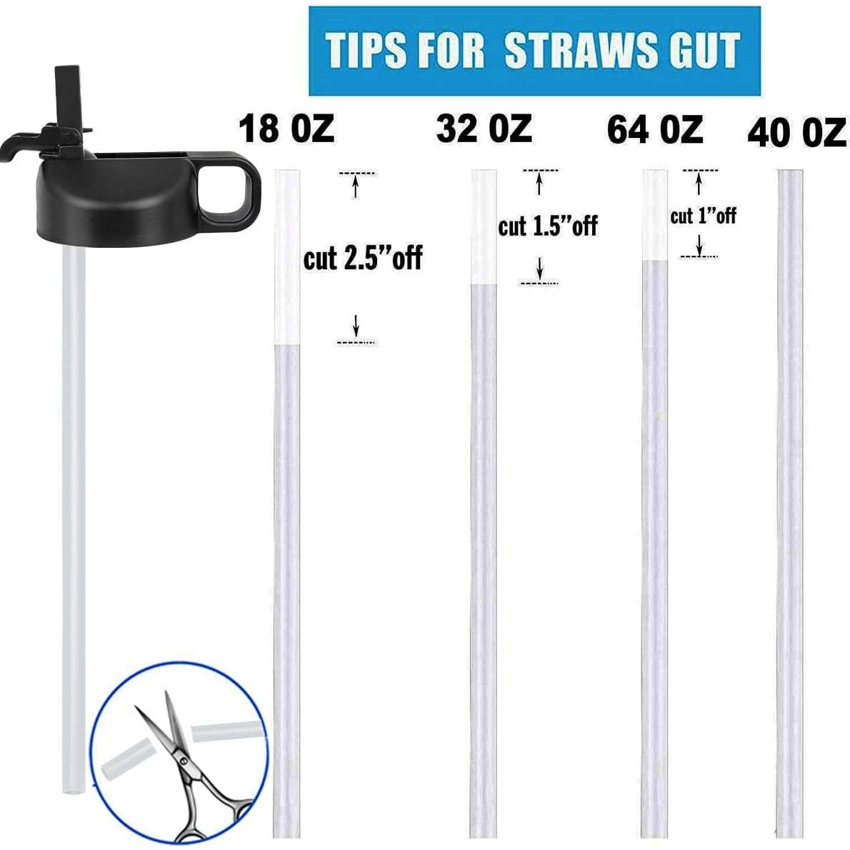 Tapa de Popote SYACOT para Botellas de Agua Boca Ancha 12-64 oz