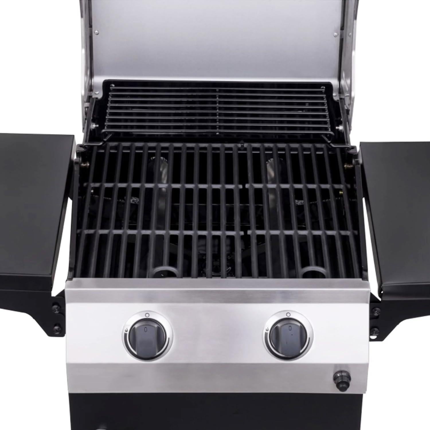 Rejilla de Parrilla y Placa de Calor BQMAX para Charbroil 2 Quemadores