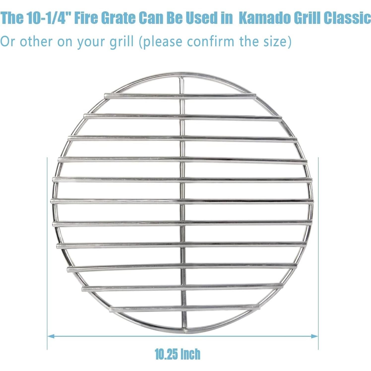 Parrilla de Carbón KAMaster 10.25" Acero Inoxidable para BBQ