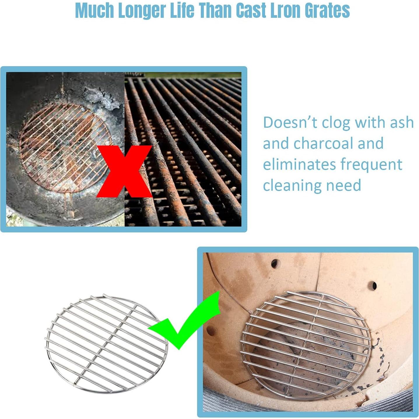 Parrilla de Carbón KAMaster 10.25" Acero Inoxidable para BBQ