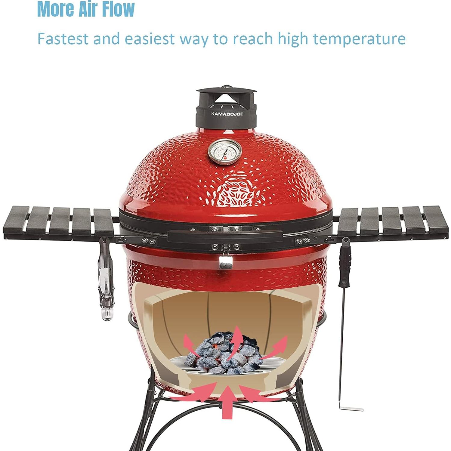 Parrilla de Carbón KAMaster 10.25" Acero Inoxidable para BBQ