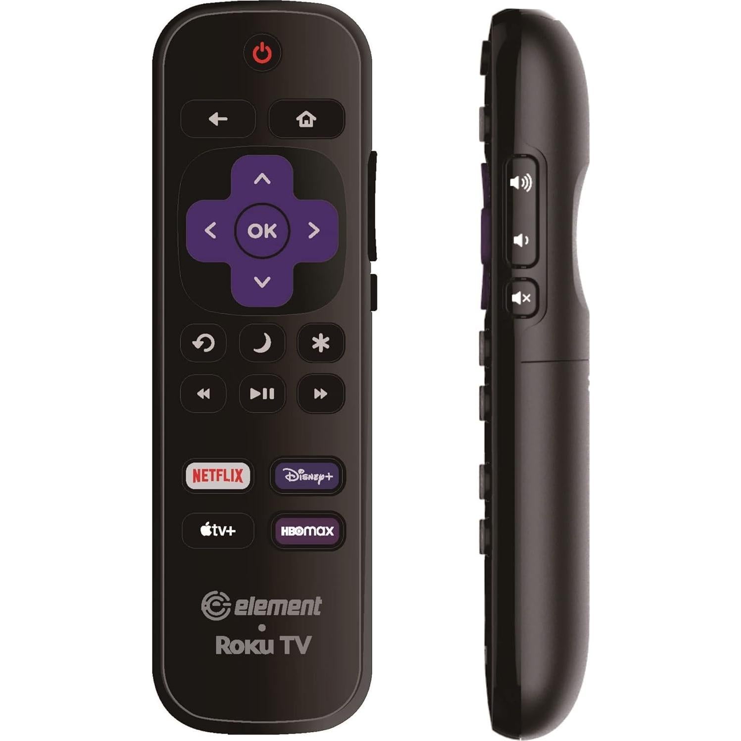 Control Remoto de Reemplazo Element Roku TV 4K - Accesos Directos
