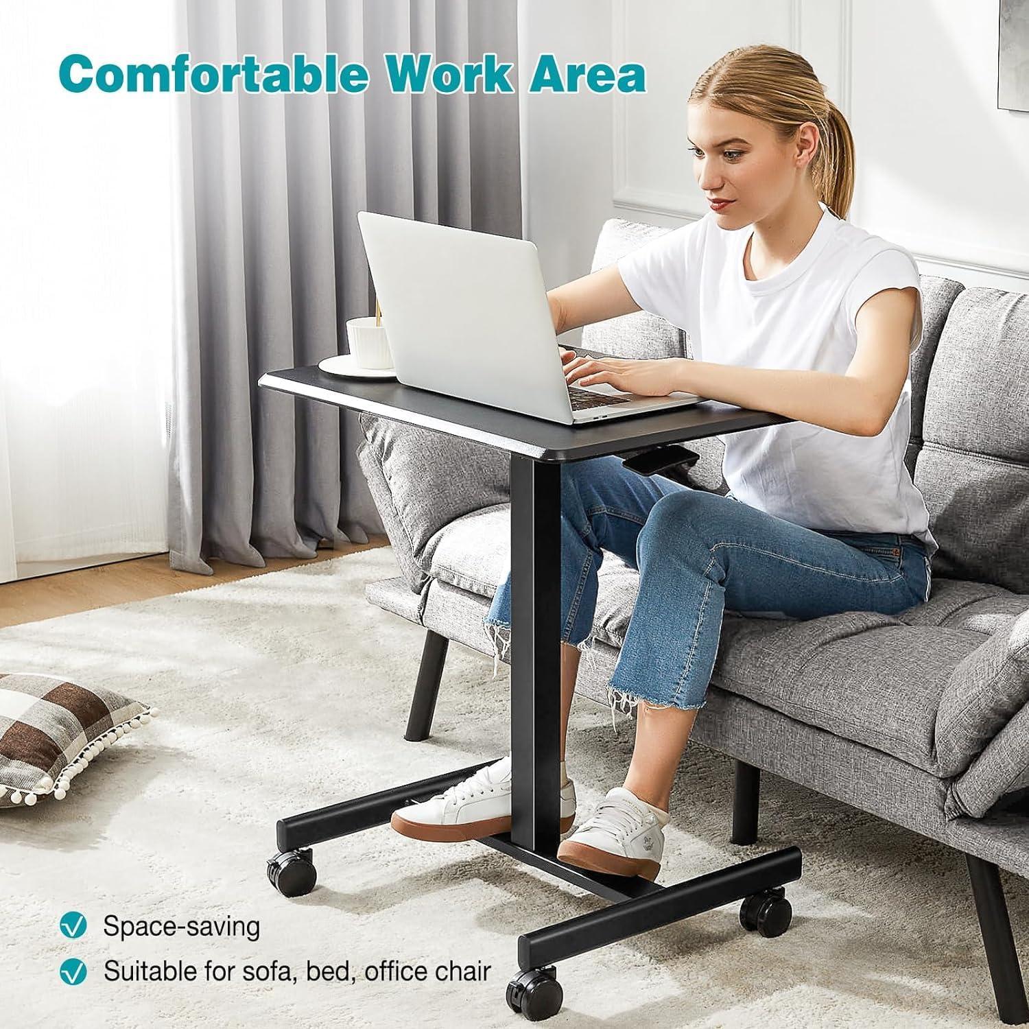 Escritorio de Pie Móvil DUMOS Altura Ajustable 19" Negro