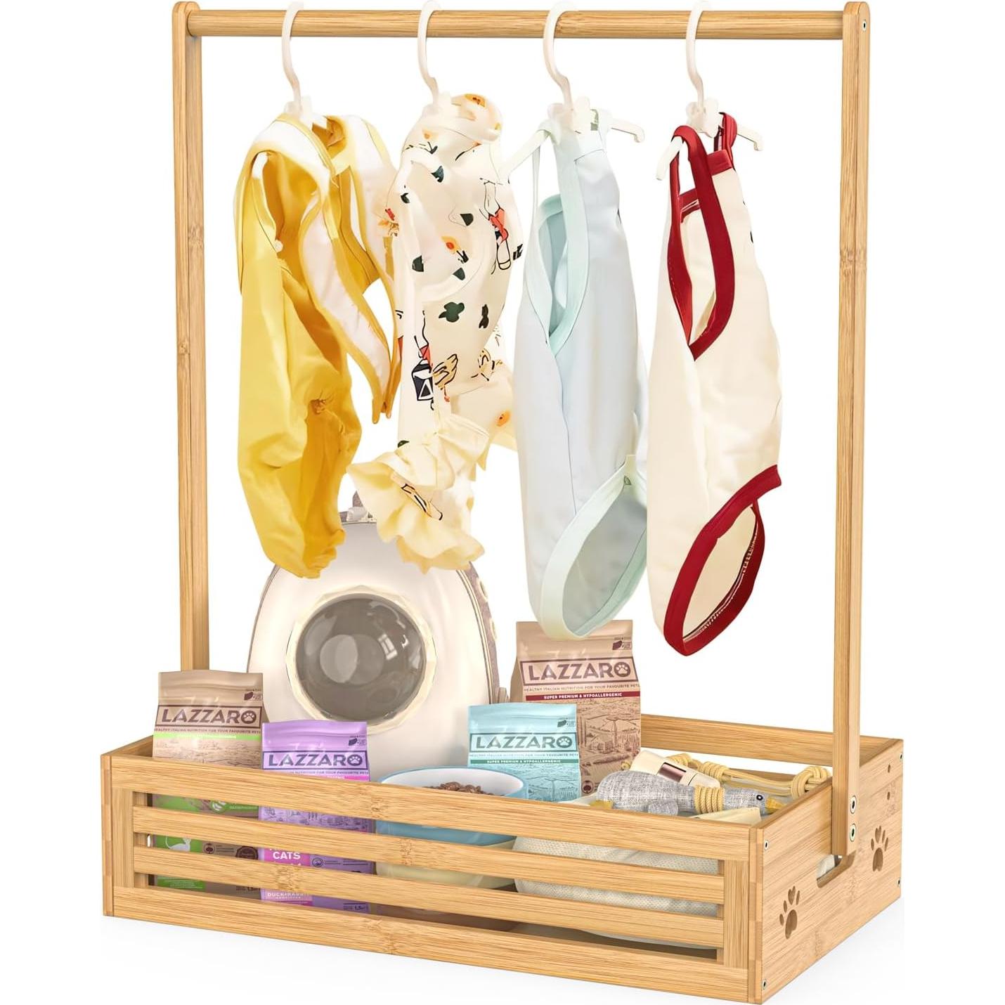 Perchero para Bebés y Mascotas BAMBOOHOMIE con Almacenamiento