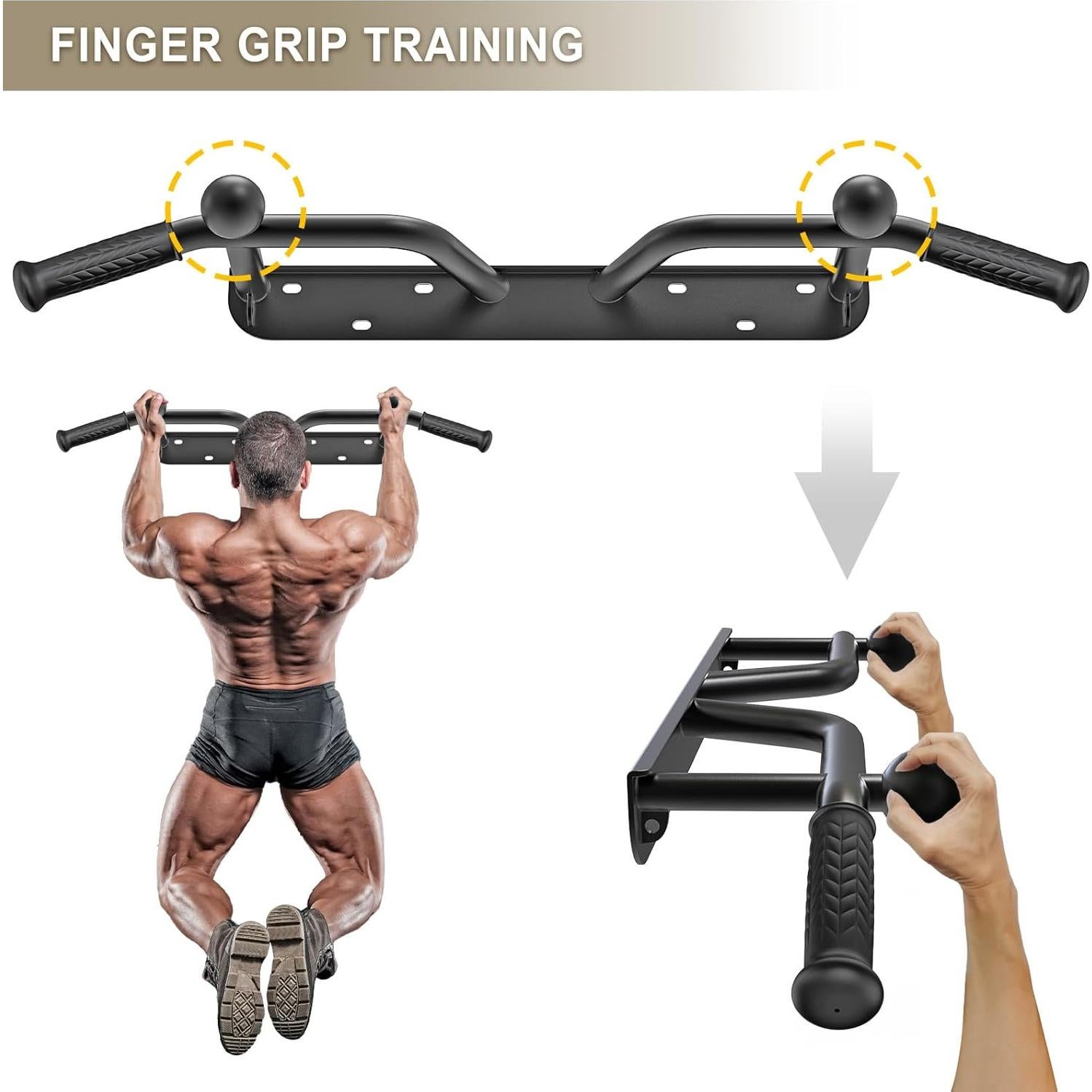 Barra de Dominadas Montada en Pared BeneLabel 99 cm Multifuncional