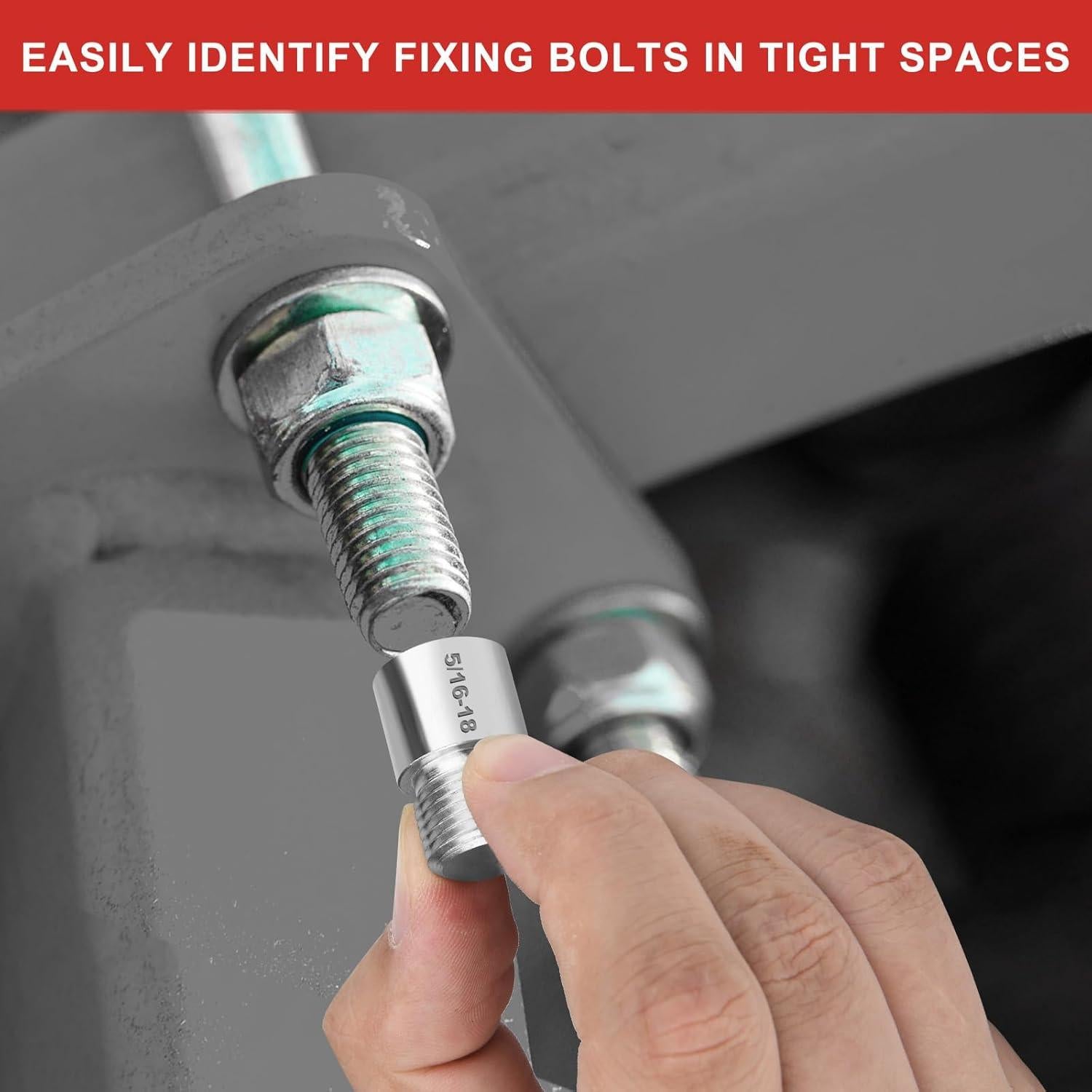 Verificador de Roscas Comfylichi 44 Medidores Estándar y Métrico