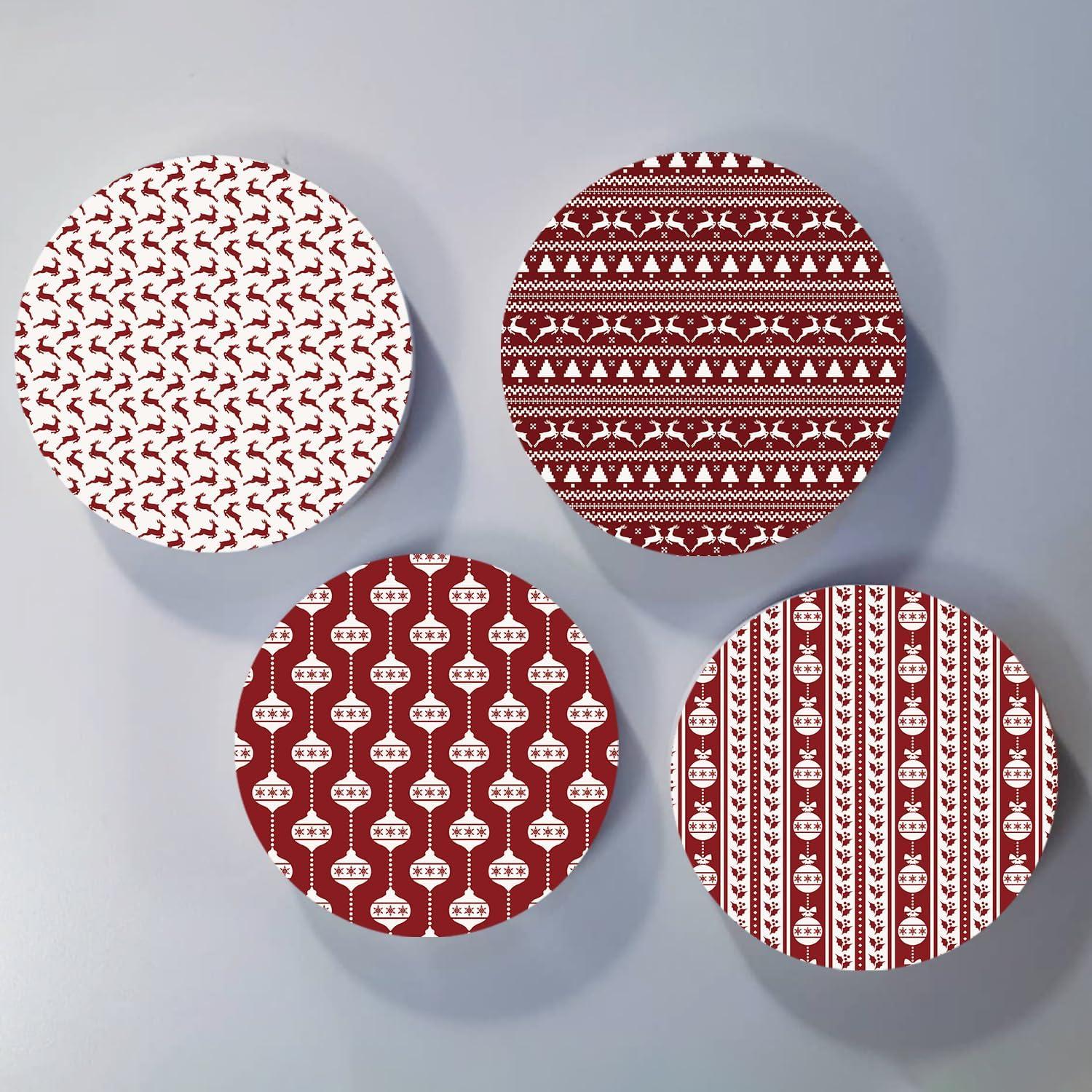 Papel de Sublimación Rojo Navidad 10 Hojas 30.5x25.4cm IKELI