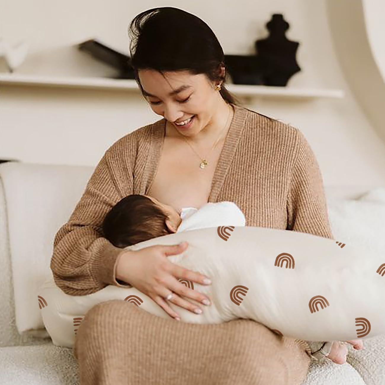 Funda de Almohada de Lactancia Lethooly Boho Arcoíris - 2 Piezas