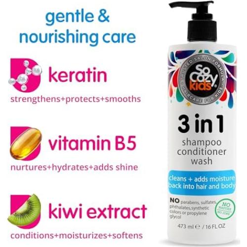 SoCozy Champú Acondicionador 3 en 1 para Niños 311g