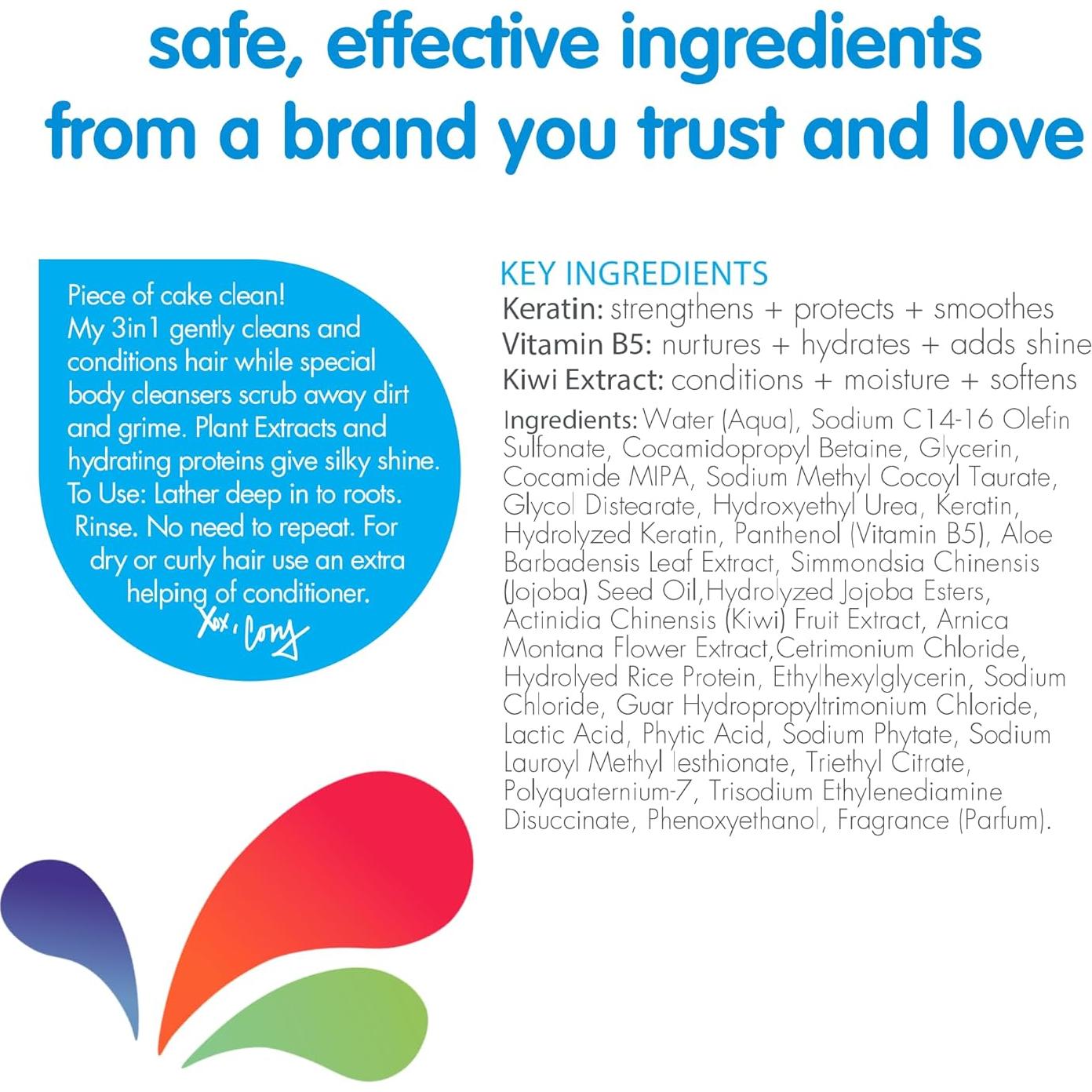 SoCozy Champú Acondicionador 3 en 1 para Niños 311g